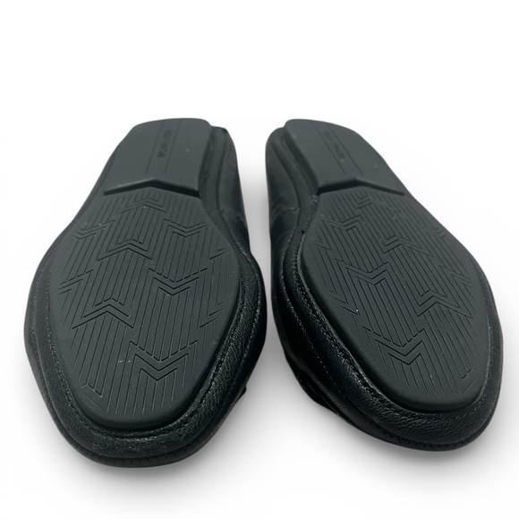 Michael Kors Black Lillie Leather Ballet Flats - Size 8 - Picture 3 of 4